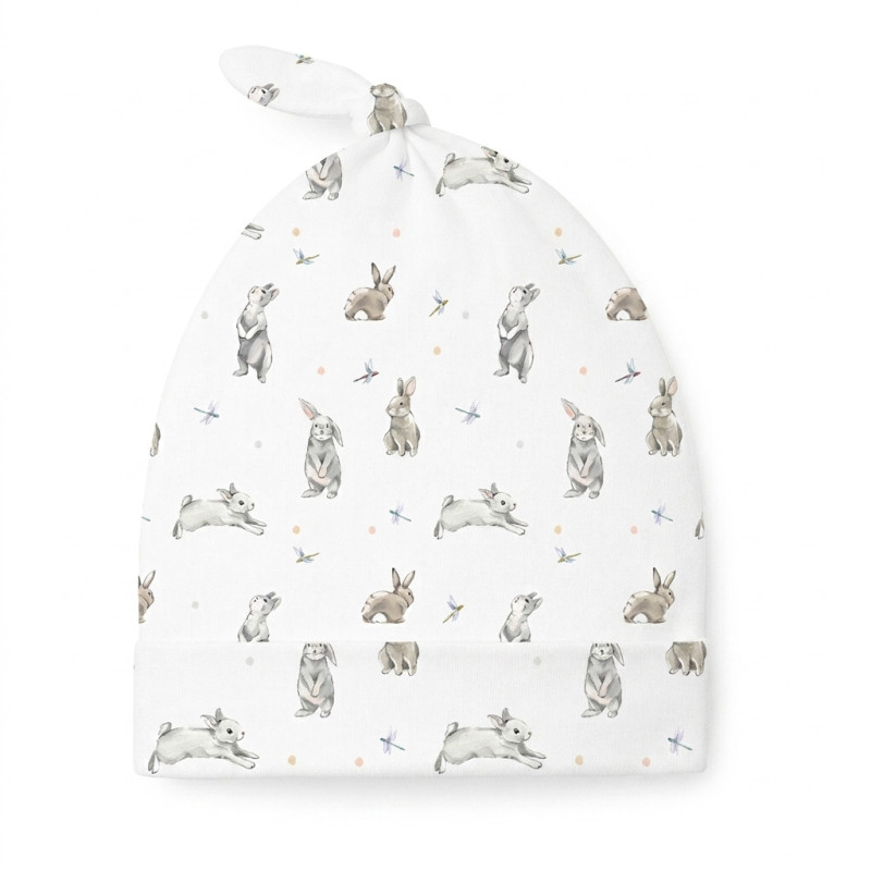 Supima Cotton Layette Hat with Knot H003 BUNNY CLASSIC Supima Cotton Layette Hat with Knot H003 BUNNY CLASSIC