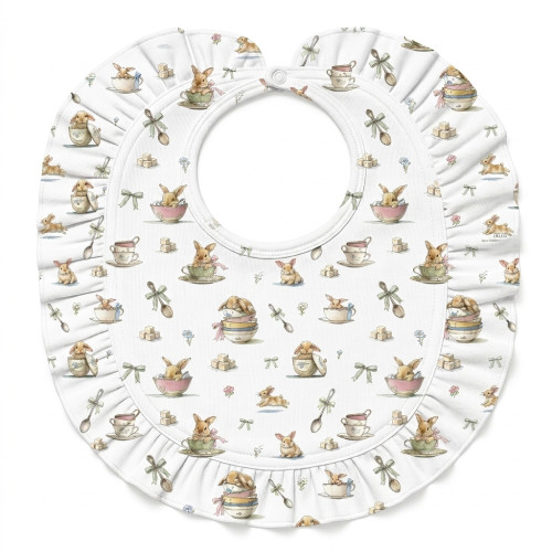 Baby Bib with Ruffles for g..