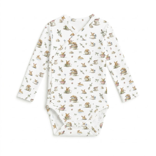 Printed Long-Sleeve Kimono ..