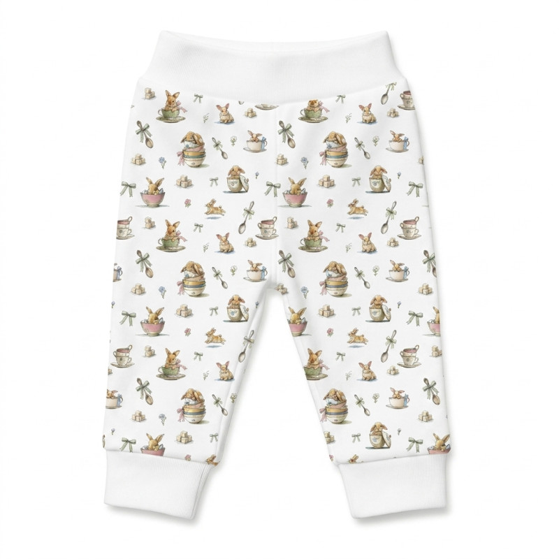 Cotton Baby Joggers BR014 BUNNY TEA Cotton Baby Joggers BR014 BUNNY TEA