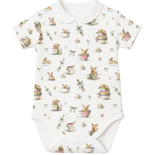 Printed Short-Sleeve Front ..