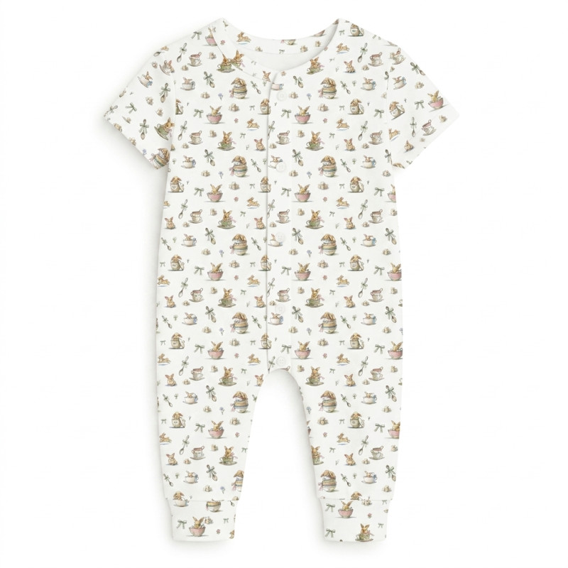 Romper Short sleeve K061 BUNNY TEA Romper Short sleeve K061 BUNNY TEA