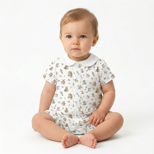 Supima Cotton Shortie with ..