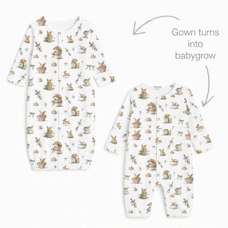 Baby converter gown TR001 BUNNY TEA