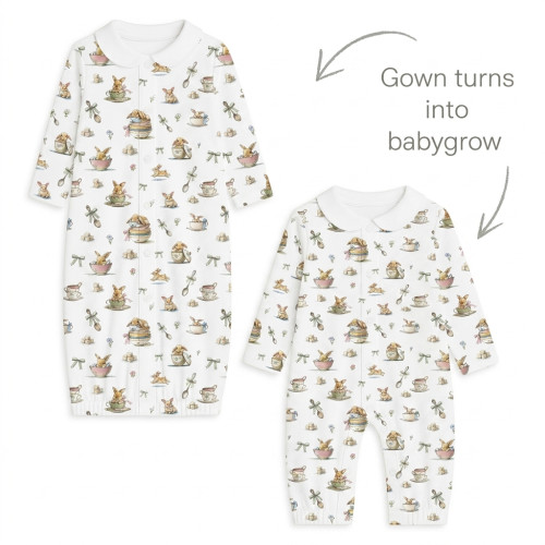 Baby converter gown with co..