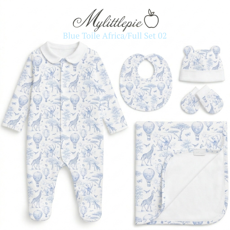 Full Set FS02 Blue Toile Africa 4 pc