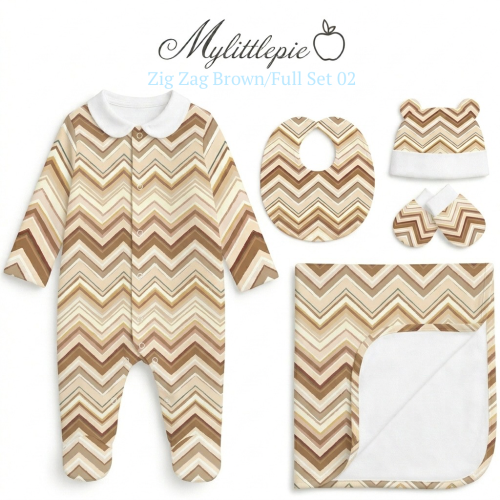 Full Set FS02 ZIG ZAG BROWN..