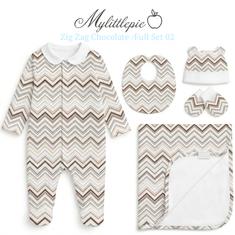 Full Set FS02 Zig Zag Chocolate 4 pc