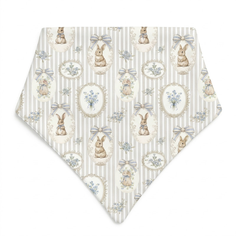 Triangle Bandana Bib for Babies Bib001 IVORY