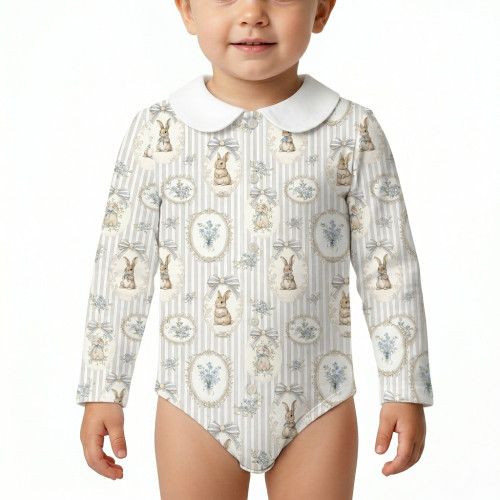 Printed Long-Sleeve Front F..