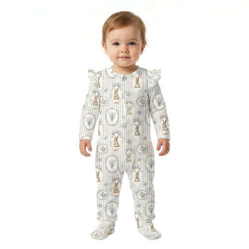 Babygrow with ruffles 100% ..