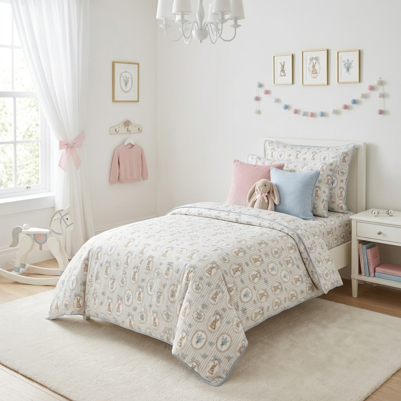 Комплект постільної білизни LIN001  IVORY – для дитячого та підліткового ліжечка