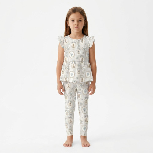 Yoke Girls Pyjama 100% orga..