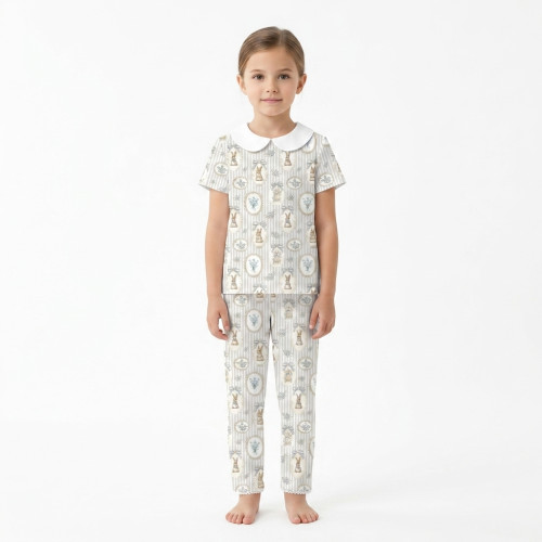 Luxury Pajama Set with Coll..