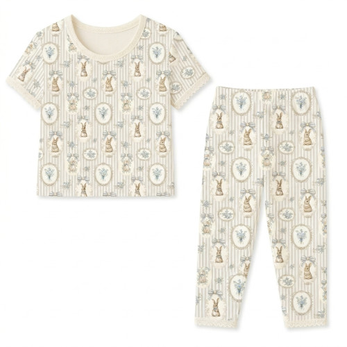 Elegant Set with Short-Slee..