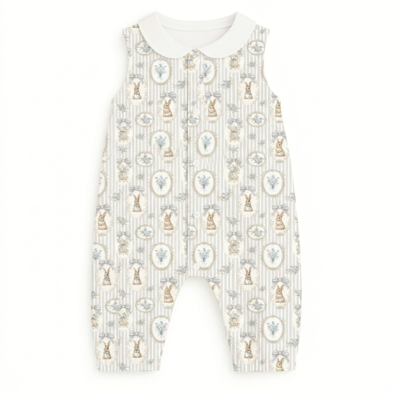 Long Supima Cotton Shortie with Sleeves and Collar R009CL IVORY Long Supima Cotton Shortie with Sleeves and Collar R009CL IVORY