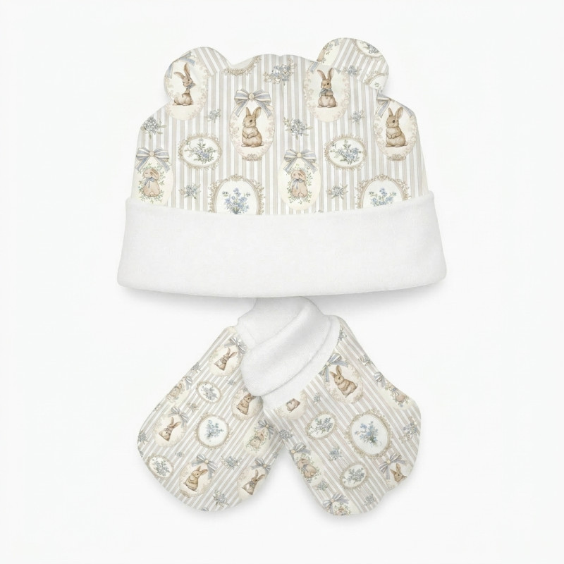 Hat and Mittens Set010 IVORY Hat and Mittens Set010 IVORY