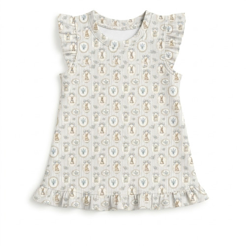 Frill Trim Sleeveless Top f..