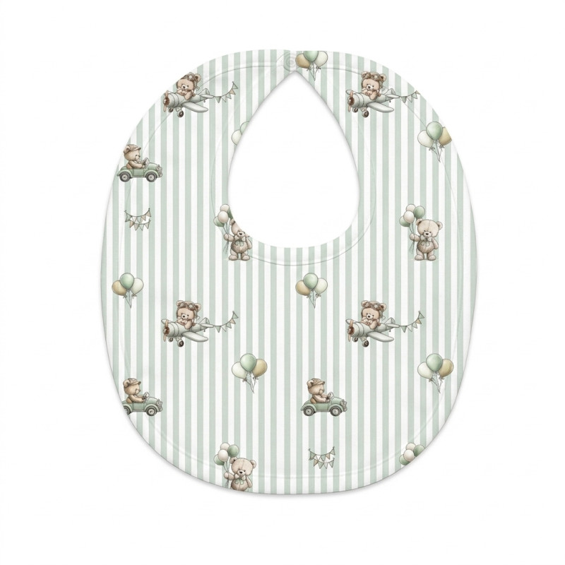 Baby Bib with Picot Trim BIB005 OLIVER Baby Bib with Picot Trim BIB005 OLIVER