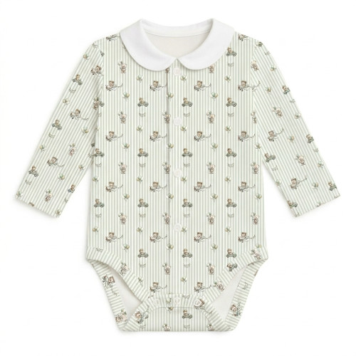 Printed Long-Sleeve Front F..