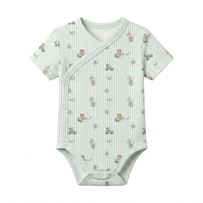 Боди Kimono с коротким рукавом для малышей BSHL004 OLIVER Боди Kimono с коротким рукавом для малышей BSHL004 OLIVER