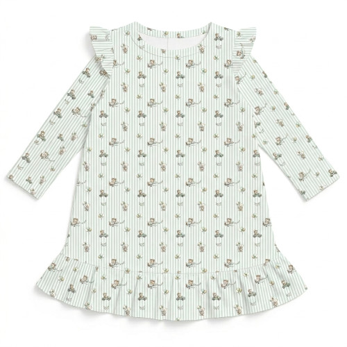 Charming Long-Sleeved Night..