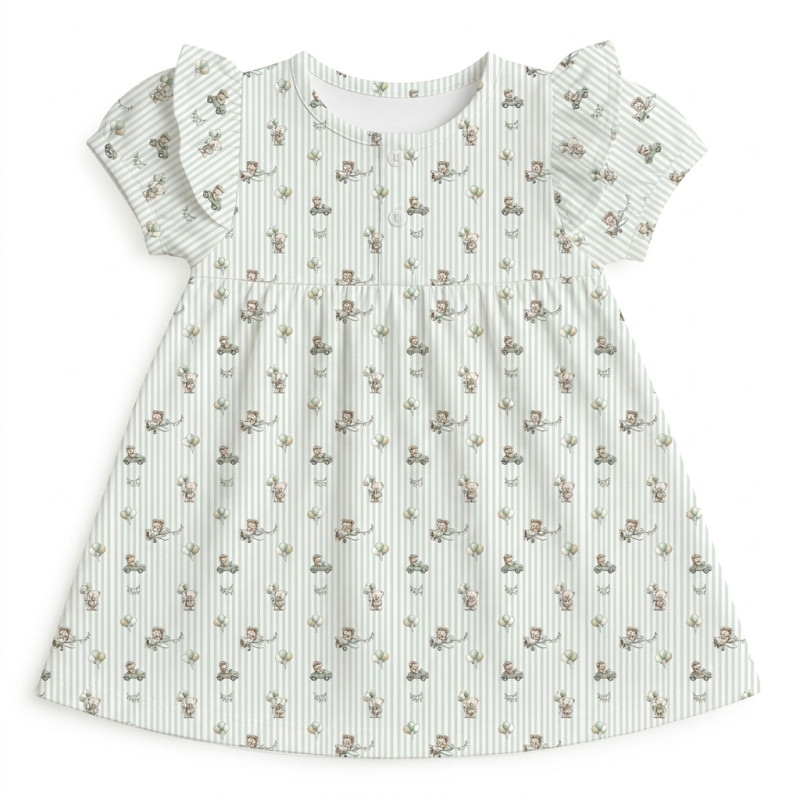 Supima Cotton Night Dress with Ruffle DR019 OLIVER Supima Cotton Night Dress with Ruffle DR019 OLIVER