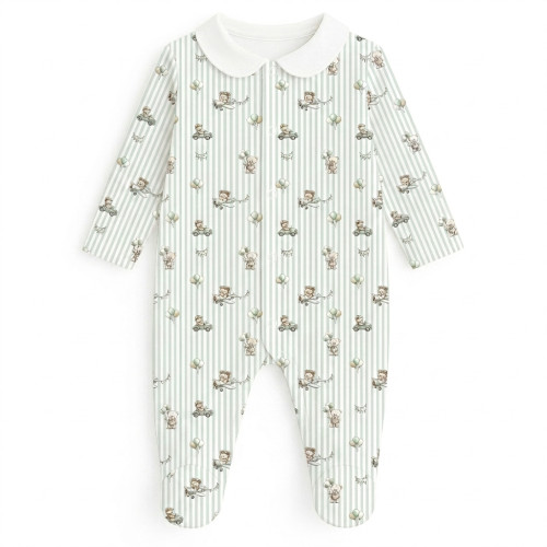 Babygrow with collar 100% p..