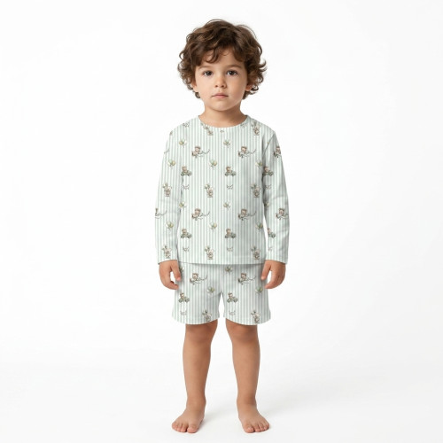 Printed Supima Cotton Top a..