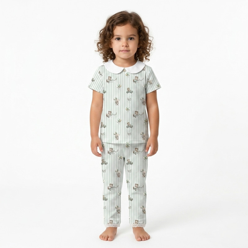 Дитяча піжама з комірцем 100% pima котона PJ021 OLIVER