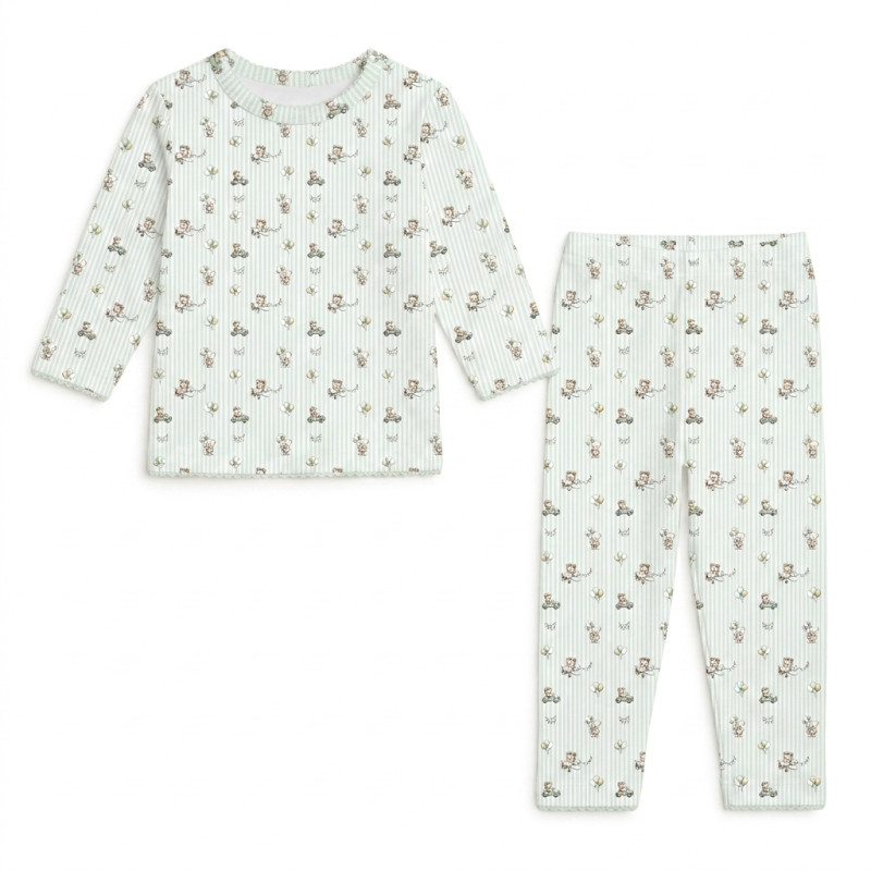 Pyjama long sleeve 100% organic pima Cotton PJ025 OLIVER Pyjama long sleeve 100% organic pima Cotton PJ025 OLIVER