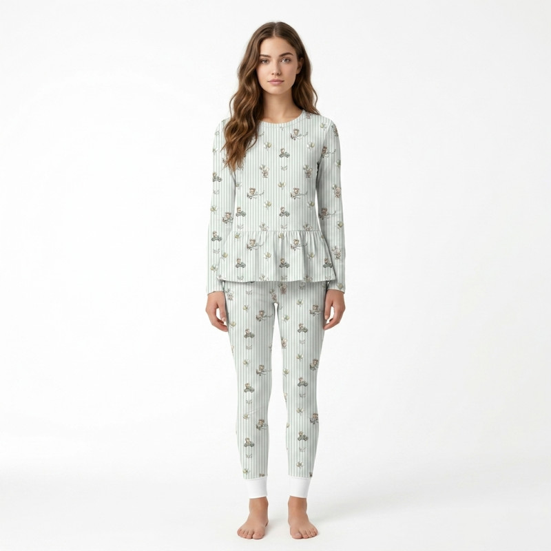 Luxury Long Adult Pyjama Set PW109 OLIVER Luxury Long Adult Pyjama Set PW109 OLIVER