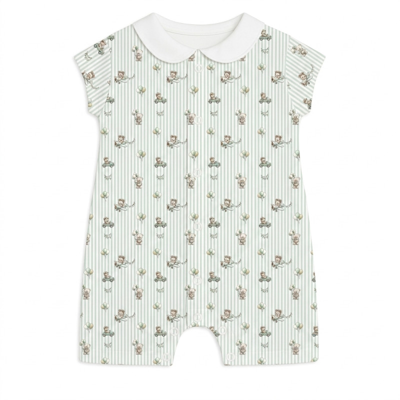 Supima Cotton Shortie with Collar R003CL OLIVER Supima Cotton Shortie with Collar R003CL OLIVER