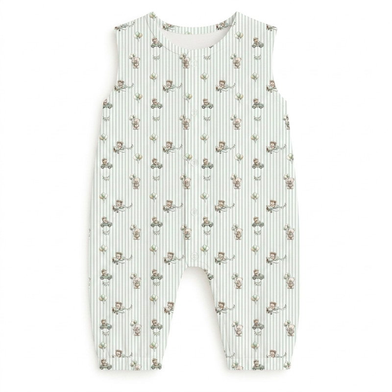 Long Supima Cotton Shortie with Sleeves R009 OLIVER Long Supima Cotton Shortie with Sleeves R009 OLIVER
