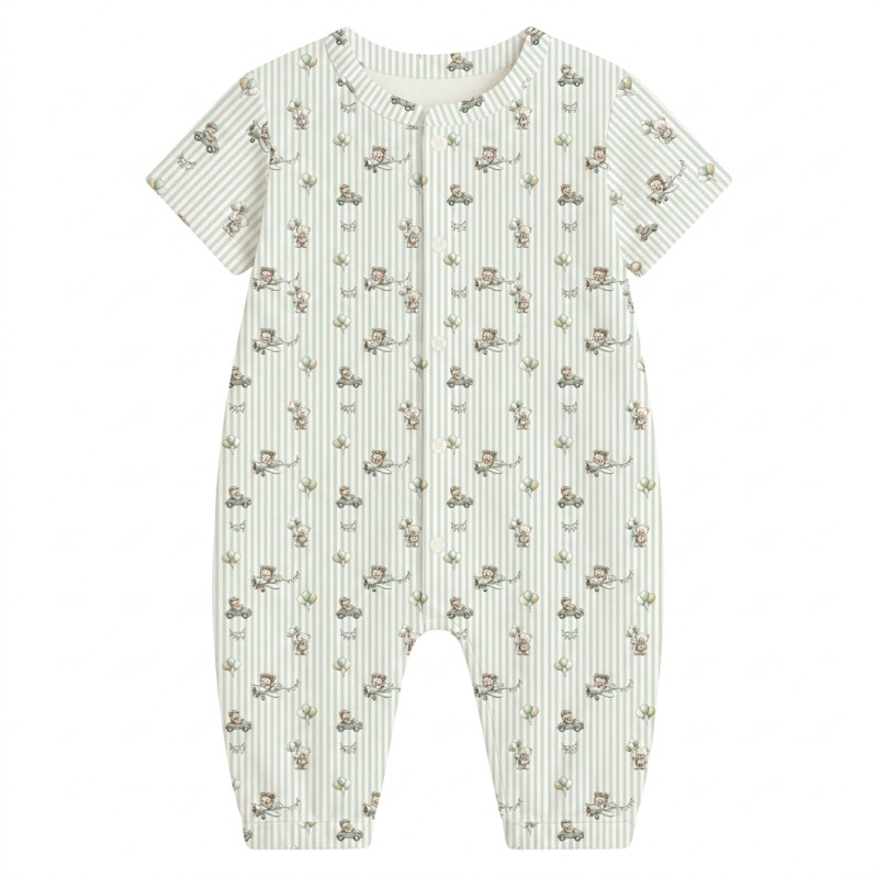 Long Supima Cotton Shortie with Sleeves  R017 OLIVER