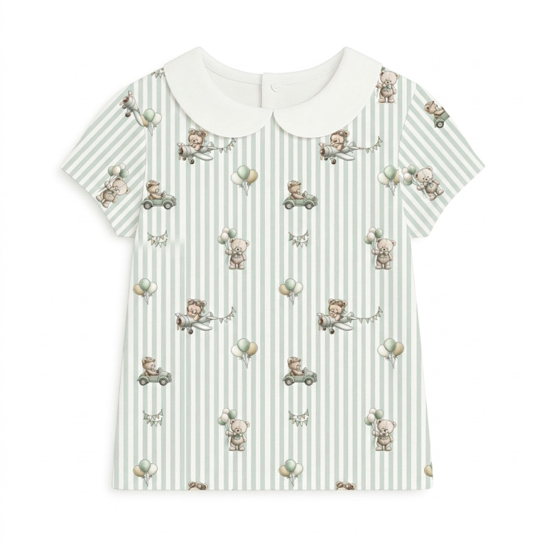 Short Sleeve T-shirt for Boys and Girls with Collar TSH001CL OLIVER Short Sleeve T-shirt for Boys and Girls with Collar TSH001CL OLIVER