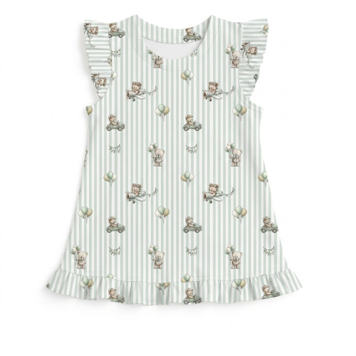 Frill Trim Sleeveless Top f..