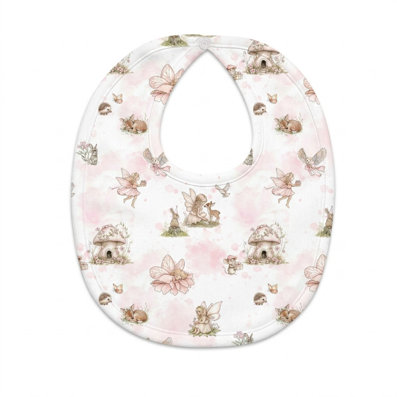 Baby Bib with Picot Trim BIB005 PINK PEARLS Baby Bib with Picot Trim BIB005 PINK PEARLS