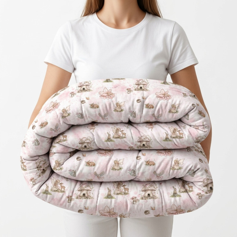 Baby Blanket with 100% Hypoallergenic Filling BLF01 PINK PEARLS– For Baby and Toddler Beds