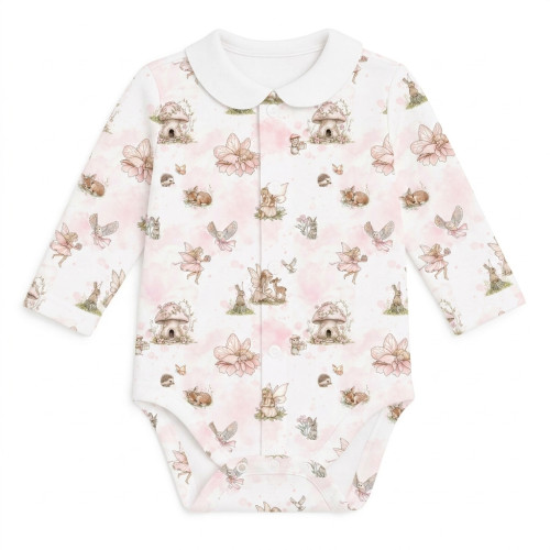 Printed Long-Sleeve Front F..