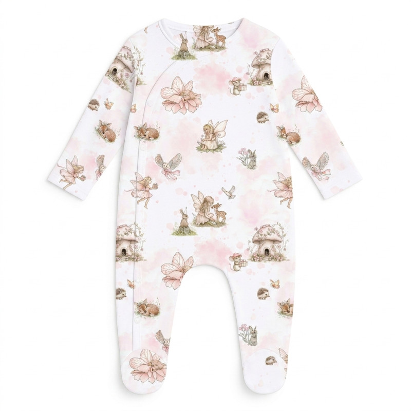Слип для малыша с боковой застёжкой K020 PINK PEARLS Слип для малыша с боковой застёжкой K020 PINK PEARLS