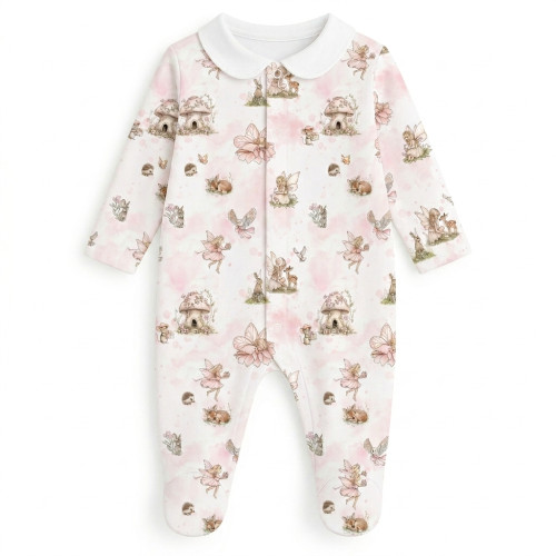 Babygrow with collar 100% p..