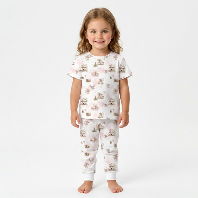 Patterned Supima Cotton Pyjamas Set PJ008 PINK PEARLS Patterned Supima Cotton Pyjamas Set PJ008 PINK PEARLS
