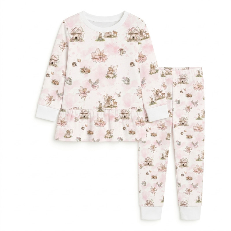 Luxury Long Adult Pyjama Set PW109 PINK PEARLS Luxury Long Adult Pyjama Set PW109 PINK PEARLS