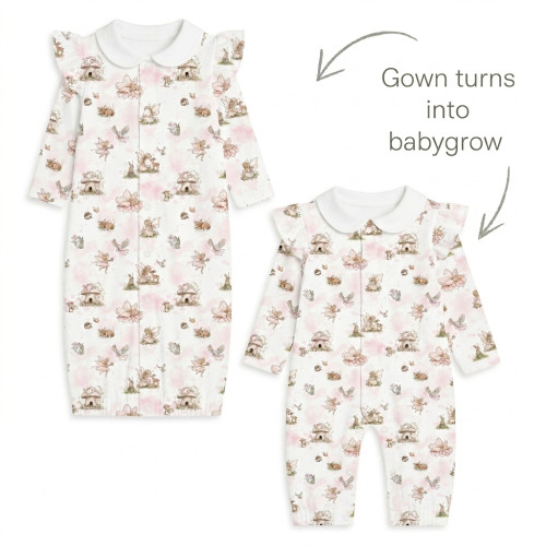 Baby converter gown with co..