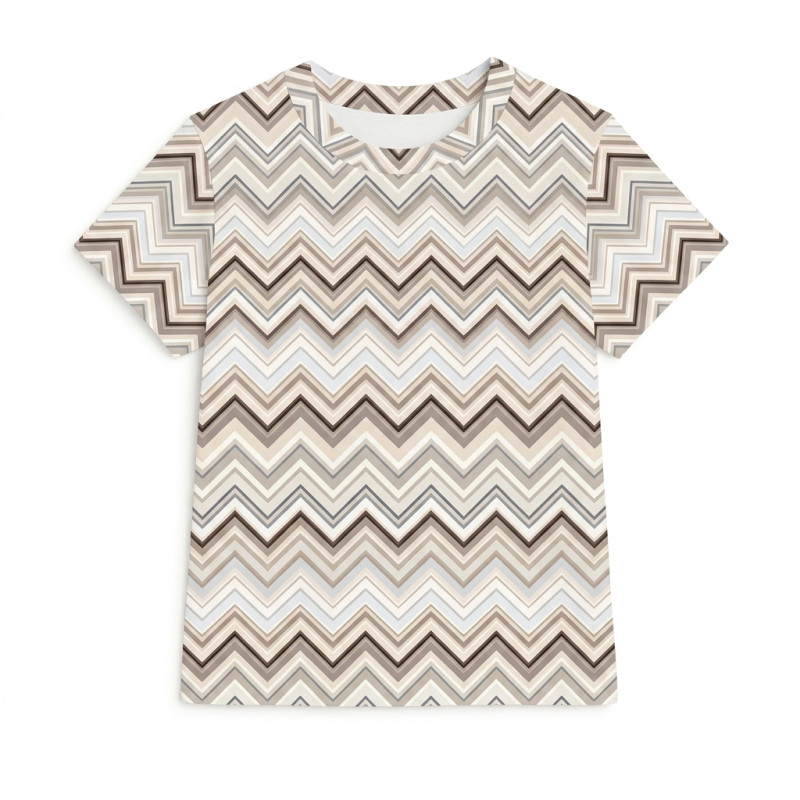 Luxury Short Adult Classic T-shirt My Little Pie PW-T001 ZIG ZAG CHOCOLATE Luxury Short Adult Classic T-shirt My Little Pie PW-T001 ZIG ZAG CHOCOLATE