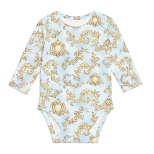 Printed Long-Sleeved Bodyve..