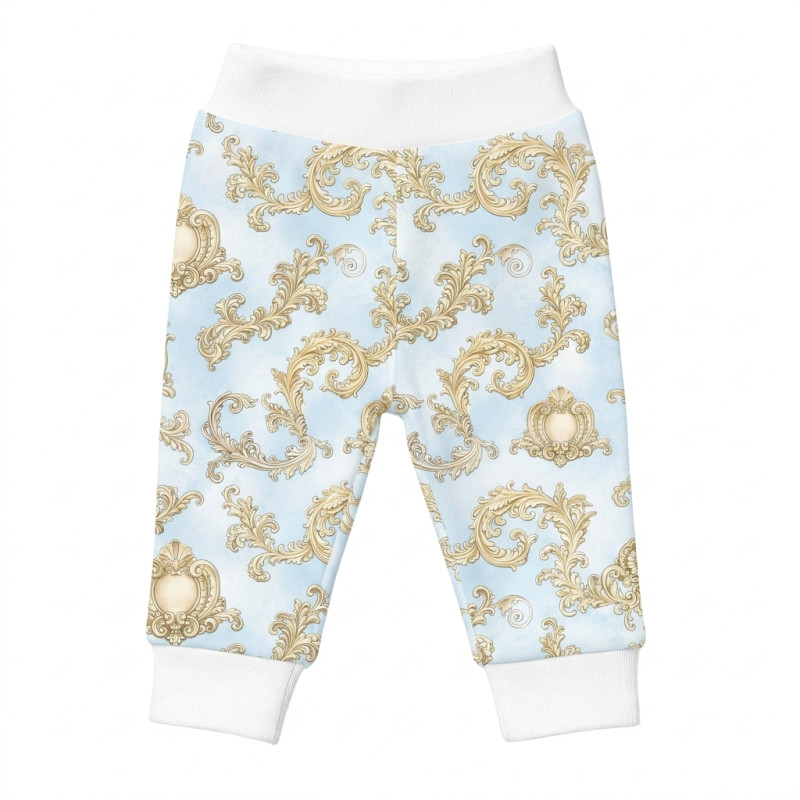 Cotton Baby Joggers BR014 ROYAL BLUSH BLUE Cotton Baby Joggers BR014 ROYAL BLUSH BLUE