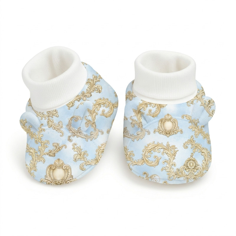 Funny Bear Booties with Ears BT001 ROYAL BLUSH BLUE Funny Bear Booties with Ears BT001 ROYAL BLUSH BLUE