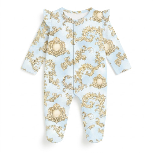 Babygrow with ruffles 100% ..
